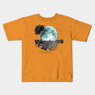 Earth Music - Moon Gazing Rabbit Kids T-Shirt